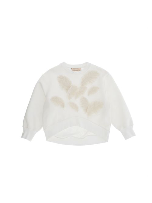 Felpa, bambina, logata. ELISABETTA FRANCHI | EFFE186 C FF0170067